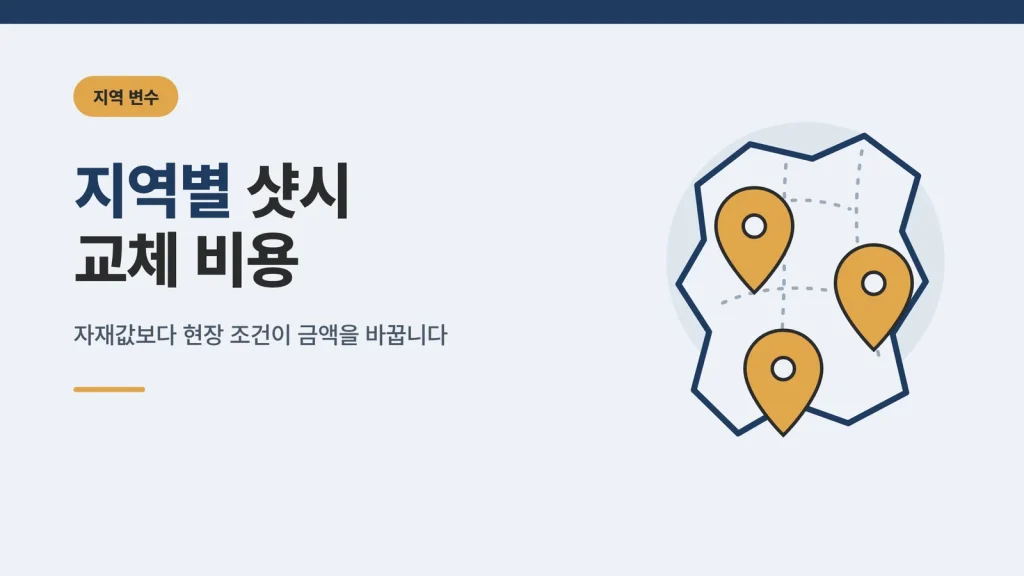 지역별 샷시 교체 비용 변수 안내